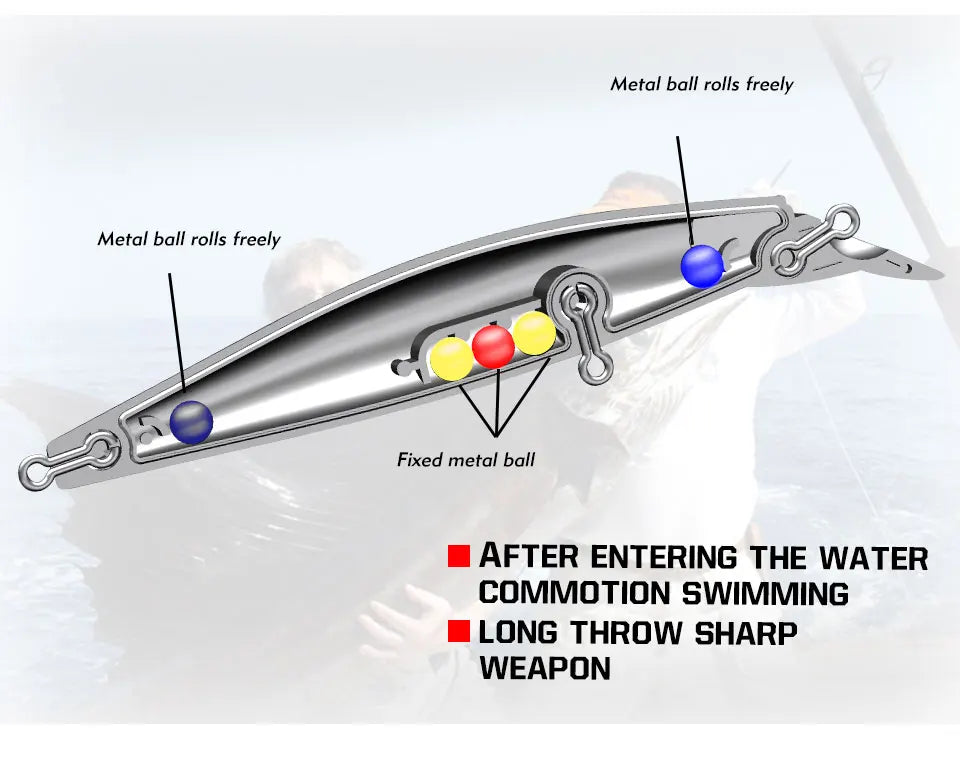 TacklePRO Black Minnow Floating Lure – 100mm 15.6g Hard Bait with Mustad Hooks