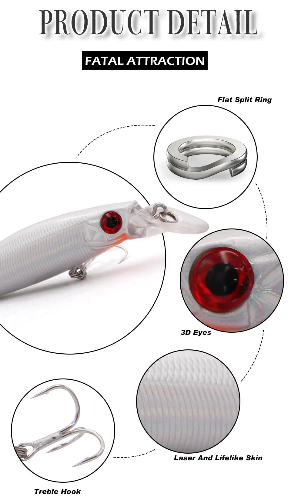 TacklePRO Black Minnow Floating Lure – 100mm 15.6g Hard Bait with Mustad Hooks