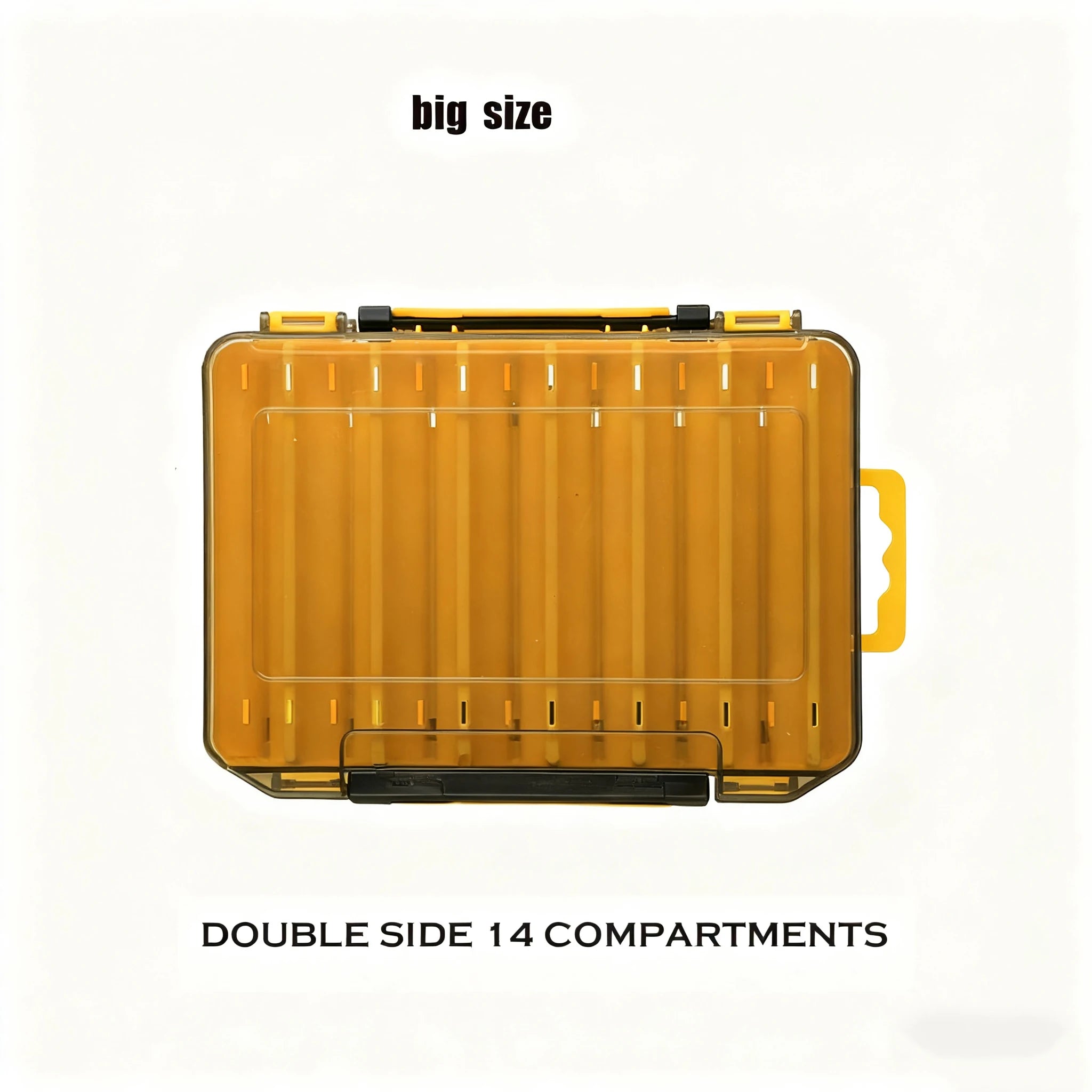 Fishing Tackle Boxes Double Layer Bait Container Portable Organizer Boxes Compartments Fishing Accessories Plastic Case