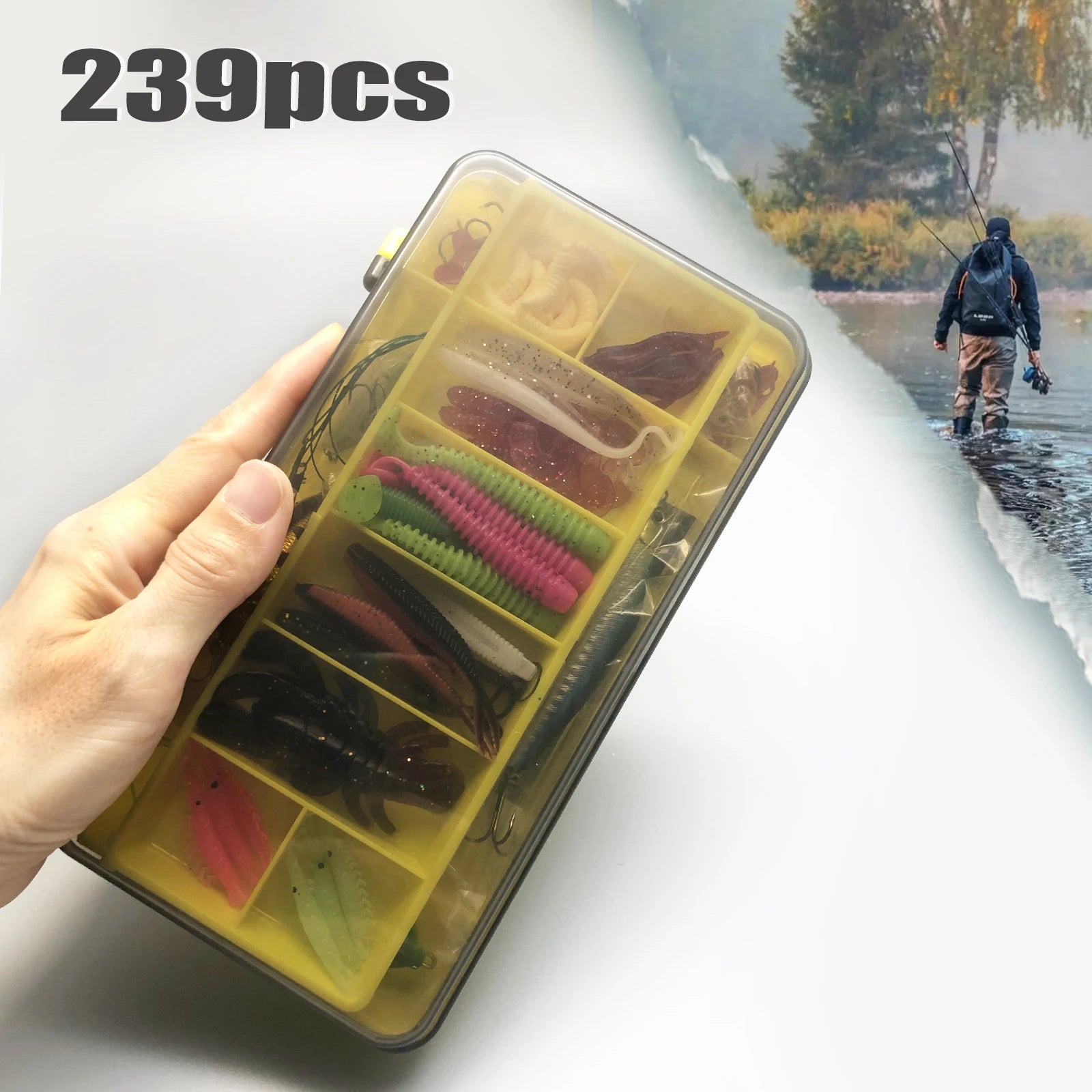 Complete Fishing Lure Kit – 83 to 409 Piece Sets for Bass, Pike & Trout