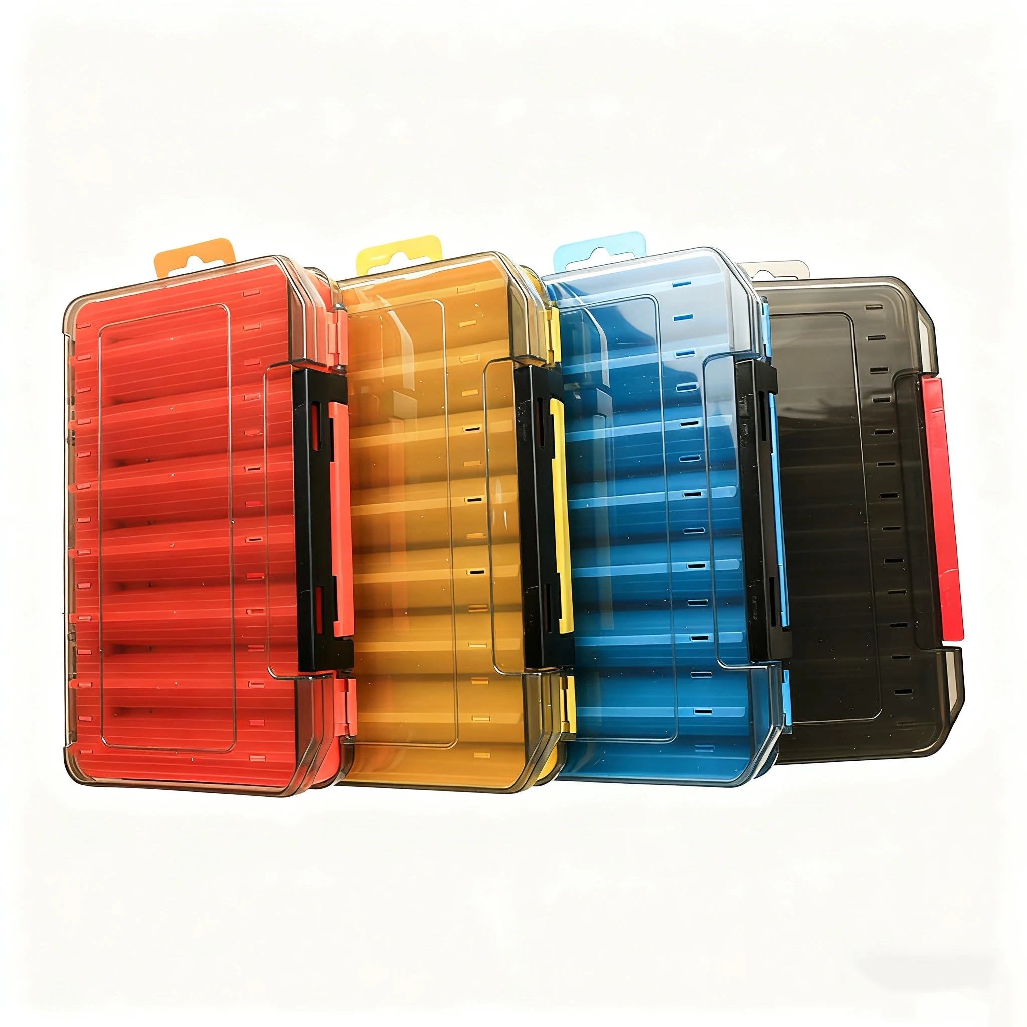 Fishing Tackle Boxes Double Layer Bait Container Portable Organizer Boxes Compartments Fishing Accessories Plastic Case