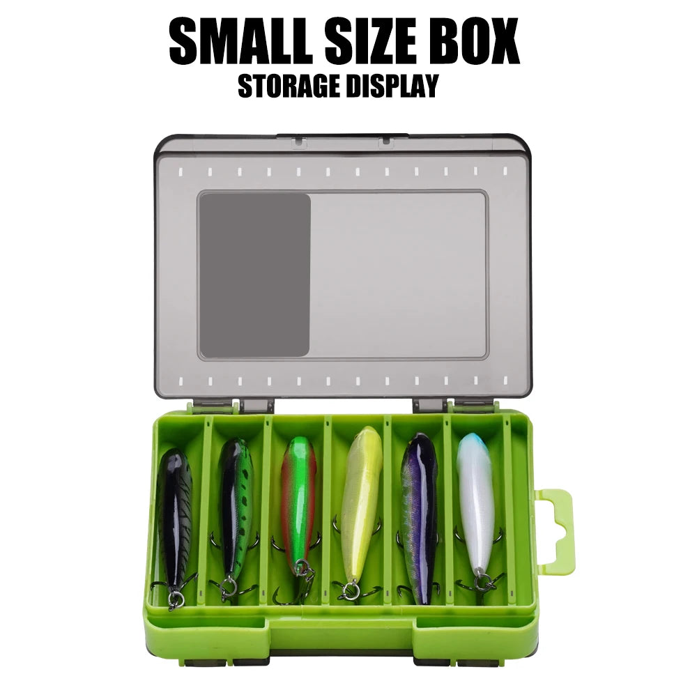 Double-Sided Fishing Tackle Box – 14 Compartment Lure & Hook Organizer