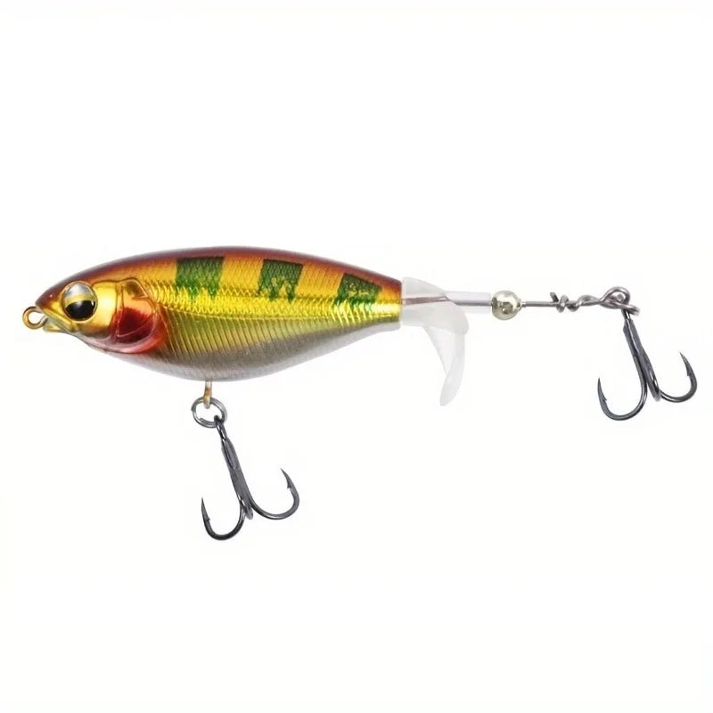 Topwater Fishing Lure – 6g/10g Hard Bait with Soft Rotating Tail