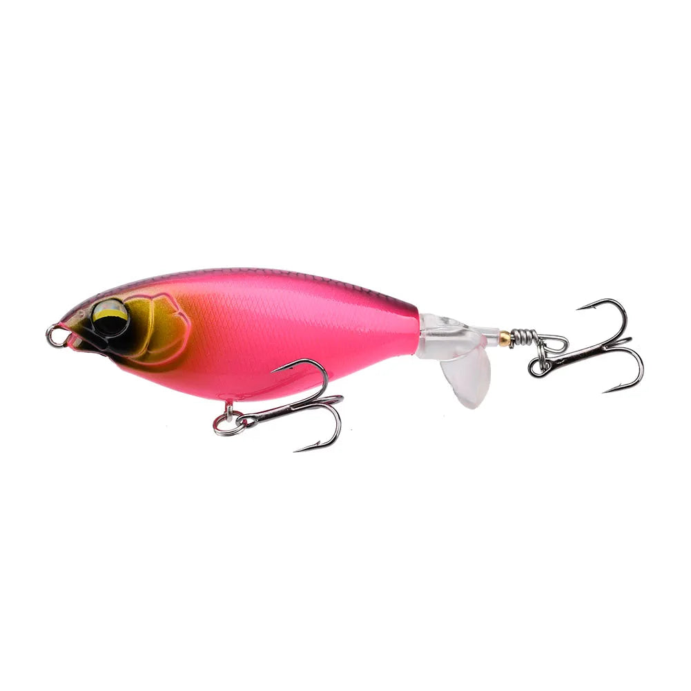 Topwater Fishing Lure – 6g/10g Hard Bait with Soft Rotating Tail