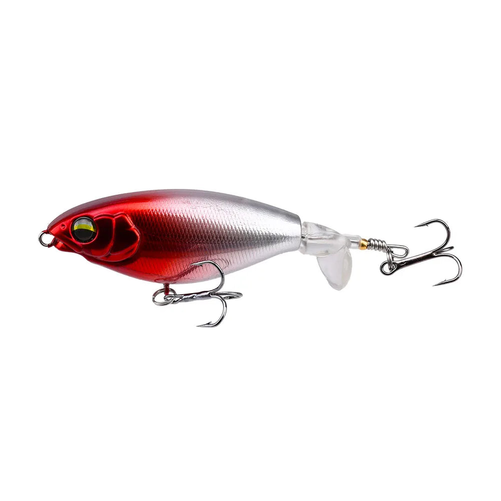 Topwater Fishing Lure – 6g/10g Hard Bait with Soft Rotating Tail