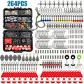 264-Piece Complete Fishing Tackle Kit – Hooks, Sinkers, Swivels & Snaps