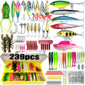 Complete Fishing Lure Kit – 83 to 409 Piece Sets for Bass, Pike & Trout