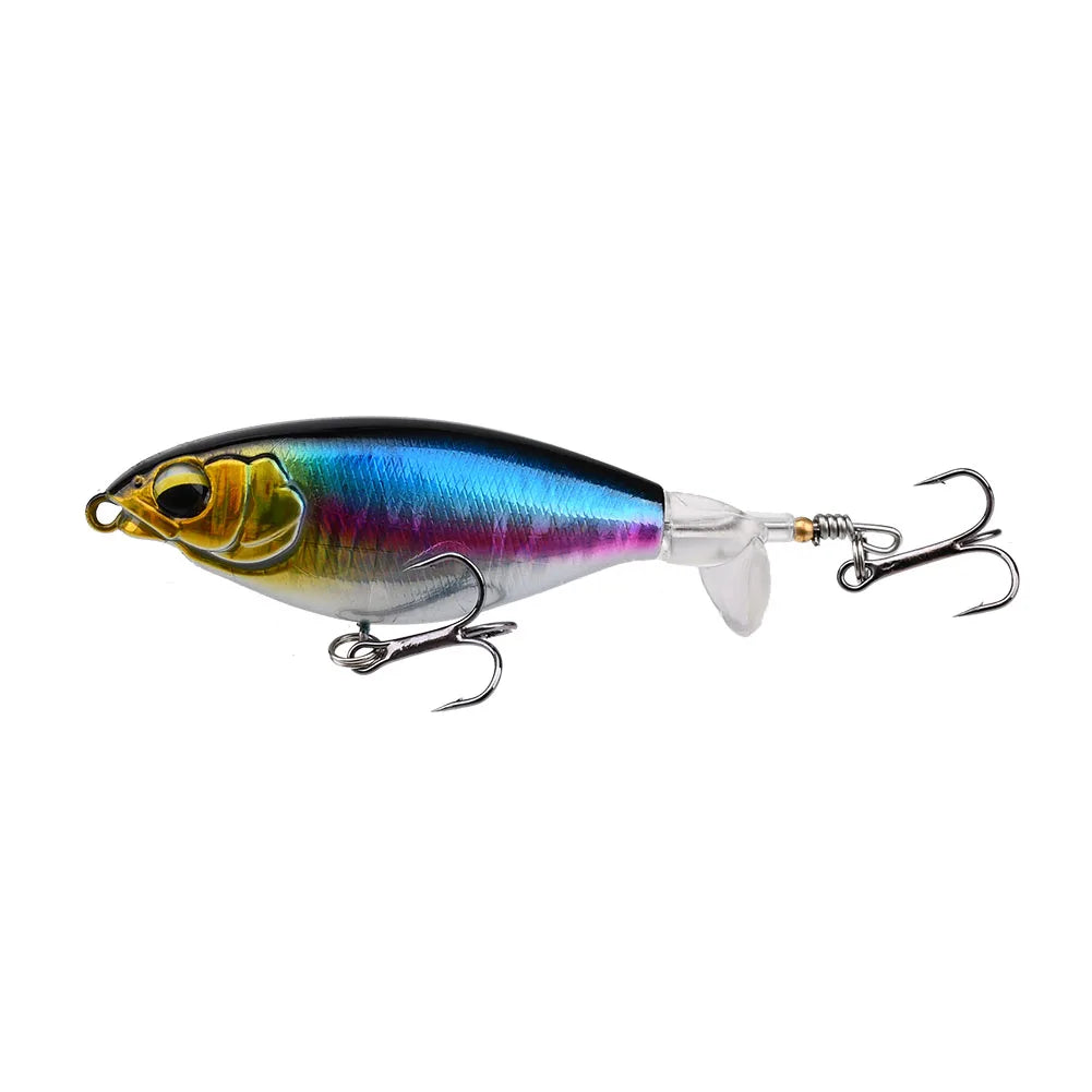 Topwater Fishing Lure – 6g/10g Hard Bait with Soft Rotating Tail