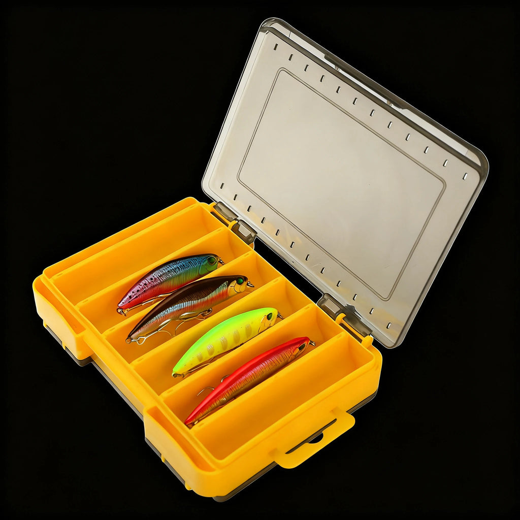 Fishing Tackle Boxes Double Layer Bait Container Portable Organizer Boxes Compartments Fishing Accessories Plastic Case
