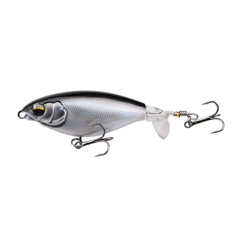 Topwater Fishing Lure – 6g/10g Hard Bait with Soft Rotating Tail