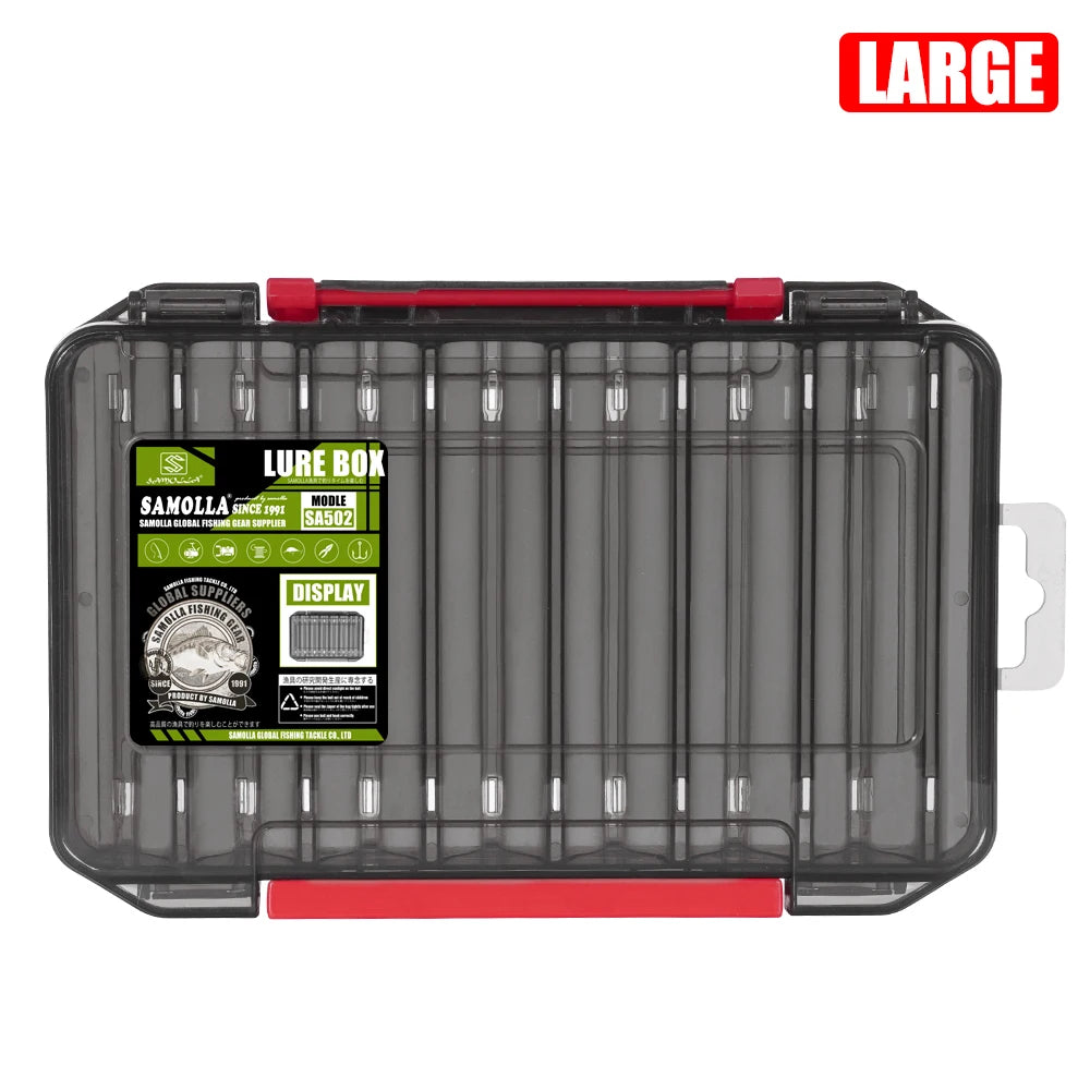 Double-Sided Fishing Tackle Box – 14 Compartment Lure & Hook Organizer