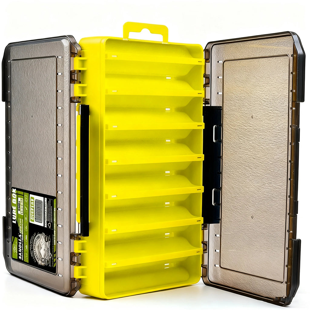 Fishing Tackle Boxes Double Layer Bait Container Portable Organizer Boxes Compartments Fishing Accessories Plastic Case