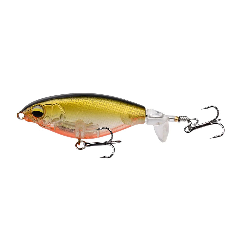 Topwater Fishing Lure – 6g/10g Hard Bait with Soft Rotating Tail