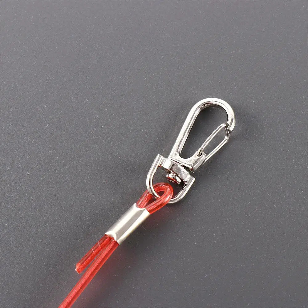 Fishing Tackle Elastic Rope Heavy Duty Retractable Spring Rope Fishing Lanyards Safety Line Anti-lost Ropes Fishing Ropes