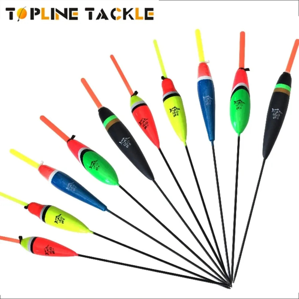 Waggler Fishing Floats – 10pcs Carp Bobbers with Long Tail (Mixed Sizes)