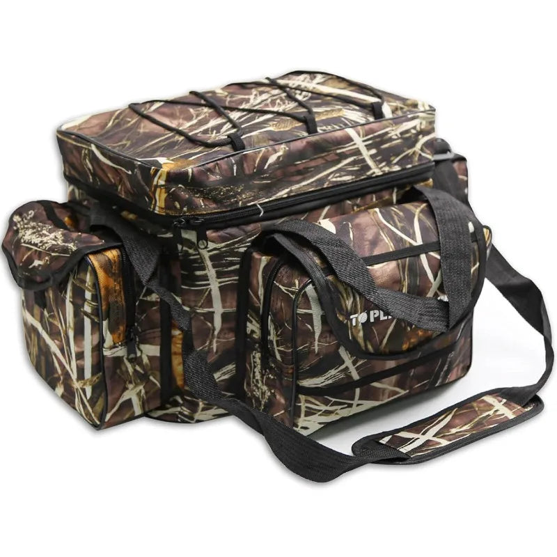 Fishing Tackle Bag for Saltwater or Freshwater, Water-Resistant 3600 Tackle Box Bag, Fishing Bags